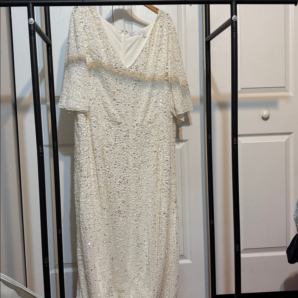 ASOS Bridal Cream Sequin Dress